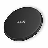 cargador inducción móviles Dock Base Cargador Smartphones Inalámbrico Qi Universal Cool Negro