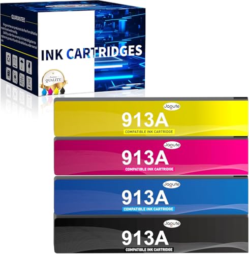 Cartouche d'encre 913A compatible HP PageWide - Corrigez les textes flous avec ce pack de 4