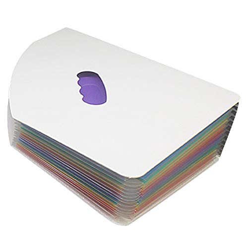 TOYANDONA Pasta de arquivos expansível, organizador de arquivos para acordeão, 13 camadas de papel A