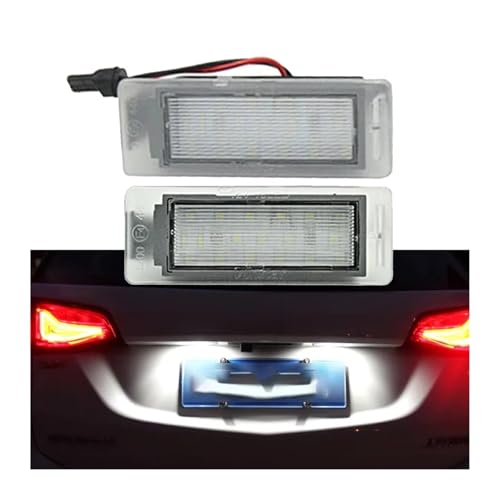Luz LED matrícula para Cadillac ATS CTS SRX 2010-2016 placa trasera 3