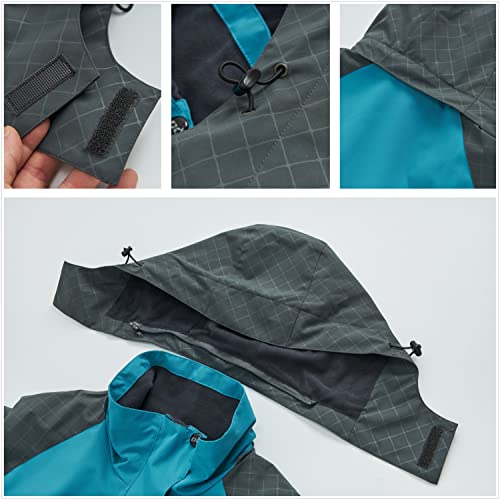Diamond Candy OW004-BLUE XL Women'S Waterproof Rain Jacket thumb #4