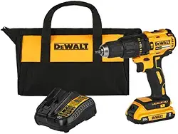 DEWALT Parafusadeira e Furadeira de Impacto 1/2 Pol. (13mm) 20V MAX* Ion-Litio com Brushless Motor de 2 Velocidade Variável Reversível com Bateria de 2.0Ah Carregador Bivolt e Bolsa DCD7781D1