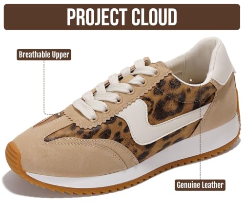 Image of Project Cloud Fashion Sneakers for Women 2026 - Lightweight Lace-Up Shoes for Women with Memory Foam Insoles - Trendy Womens Shoes - Non-Slip, Comfortable Womens Sneakers (Madison)