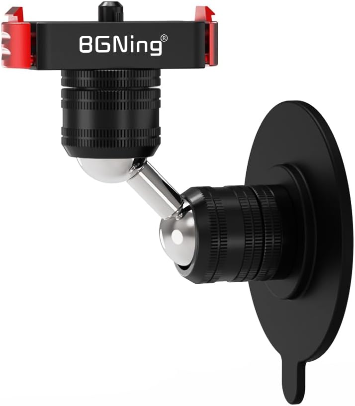 BGNing Aluminum Universal Camera Plate Holder with 1/4 Screw Hole Compatible with ACTION5 PRO HERO13 x4/OSMO 360 (SET4-B)