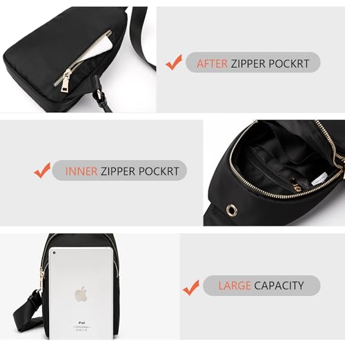 Oxford cloth women's bag shoulder bag fashion all-match messenger bag mini cloth bag sports fitness chest bag women4