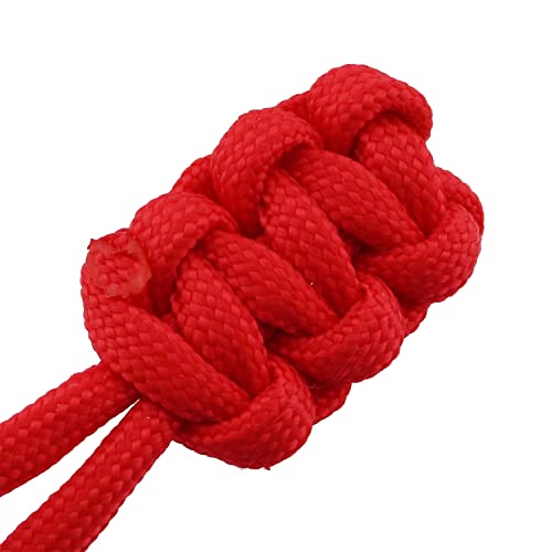 Image of HSCGIN 12pcs Braided Rope Zipper Head 38x23mm Replacement Zipper Pulls Red Blue Green for Suitcase, Backpacks, Jackets, Boots