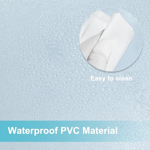 HARFINGTON PVC Peel and Stick Wallpaper 15.8" x 393.7" Waterproof Self-Adhesive Decorative Contact Paper Removable Frosted Vinyl Wrap Paper for Kitchen Bedroom Cabinet Furniture, Blue by HARFINGTON - Image 4