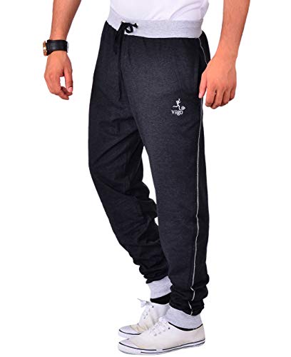 Image of VEGO Men's Charcol Cotton Track Pant