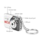 Winzige Daumen-Schlüsselanhänger-Kamera, DV-DVR-Camcorder Mit Bewegungserkennung, 32 GB Erweiterbarer Speicher (Silber Grau)