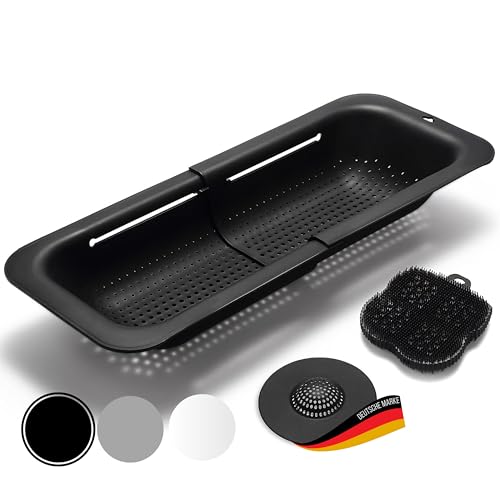 Spülbecken Sieb Mit Clip - Weiß+Grün, Abfluss Sieb Für Küche