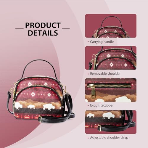 Southwest Crossbody Bags For Women, Handbags, Shoulder Bag, Purse, Pu Leather, With Adjustable Strap4