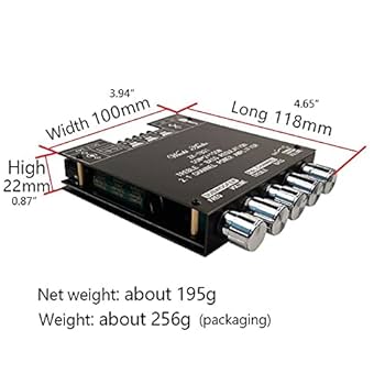 B21 SUB RECEIVER & MAIN RECEIVER セット ZK-HT21 2.1 Channel TDA7498E Bluetooth Digital Amplifier