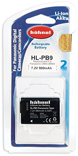 Batería DMW-BMB9 Hähnel HL-PB9 de iones de litio con capacidad de 900mAh y voltaje de 7.2V