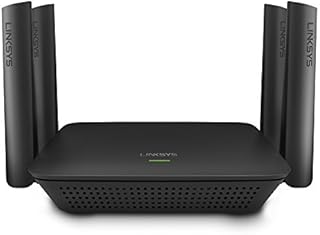 Linksys RE9000: AC3000 Tri-Band Wi-Fi Extender, Wireless Range Booster for Home, 4 Gigabit Ethernet Ports, Works with Any Wi-Fi Router (Black)