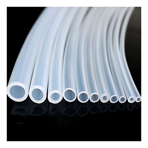 Goanilad 1PCS Transparent Silicone Rubber Hose ID 0.5 1 2 3 4 5 6 7 8 9 10 12mm O.D Clear Flexible Nontoxic Plumbing Hoses, 1M(ID 8mm x 14mm OD)