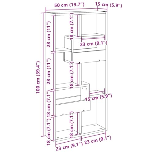 Vitrine suspendue gain de place 50cm pour libérer l'espace au sol des petits salons - 4