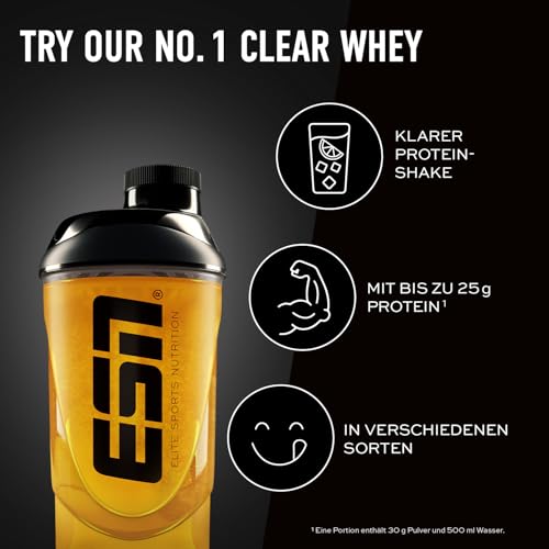 ESN ISOCLEAR Whey Isolate Protein Pulver, Taster Box, 5 x 30 g, clear Whey, Proteinlimo mit fruchtig leckerem Geschmack - made in Germany