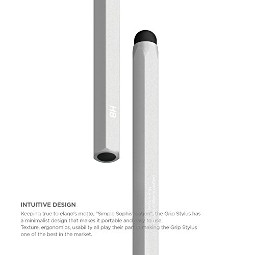 Elago® Stylus [Hexa][Silver] - [Premium Aluminum ][Classic Pencil Shape][ Replaceable Extra Tip Included] - For Ipad, Ipad Pro, Ipad Mini And Iphone #TOP1