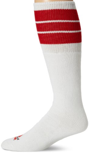 Wigwam Men's King Tube Knee High Classic Sport Sock,Scarlet,OS/shoe size 5-15