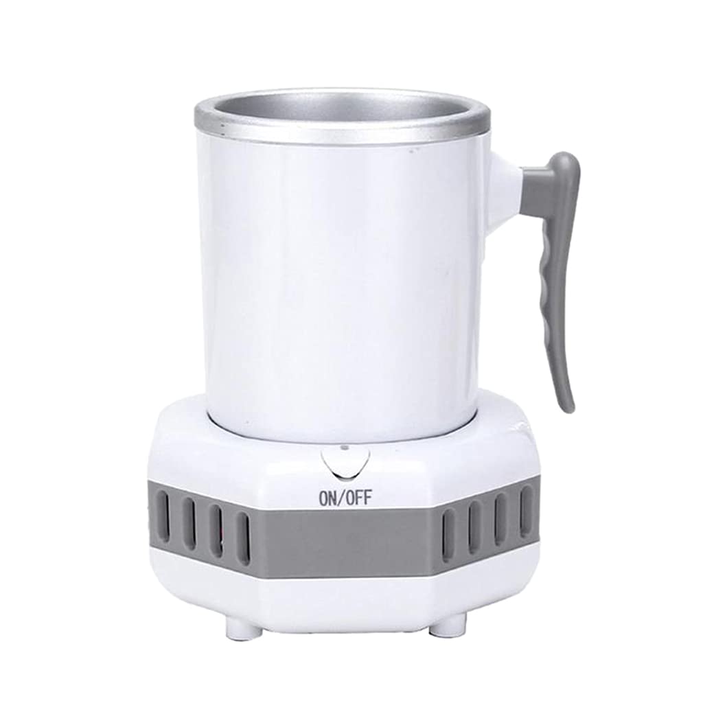Loom Tree Portable Quick Electric Beverage Cup Cooler Ice Making for Milk Coffee White | Mini Fridges | Refrigerators &amp; Fr