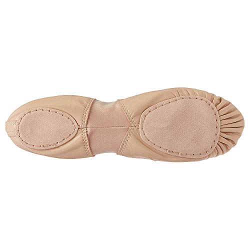 Dance Class Girl's Leather/Spandex Ballet-K Dance Shoe4