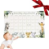 Baby Geburtsdatum Kalender, Vorhersage des Geburtsdatums für Baby | Duschspiel Geburtstag Lustiger Kalender Vorhersage der Fälligkeit | Kalender | Kalender