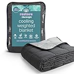 Silentnight Restore Cooling Weighted Blanket - 6.8kg Heavy Stress Insomnia Anxiety Relief Weighted Blanket for Adults with Innovative Cooling Fabric for Night Sweats Hot Flushes - 150x200cm