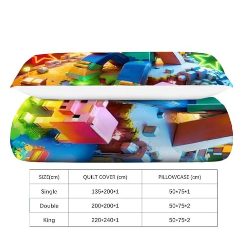 Housse de couette vert militaire 135x200cm en microfibre douce