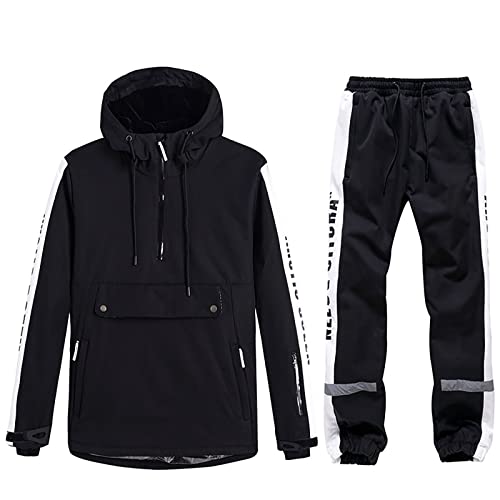 Combinaison de neige de couple pour les vacances au ski en veste et pantalon imperméables chauds