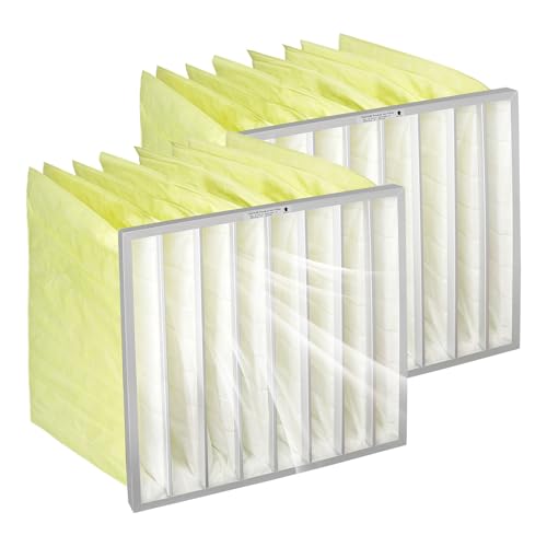 TSKHUB 2-Pack MERV 14 24x24x22 Synthetic Deep Pocket Air Filter for HVAC by TSKHUB - Used condition - US$125.88