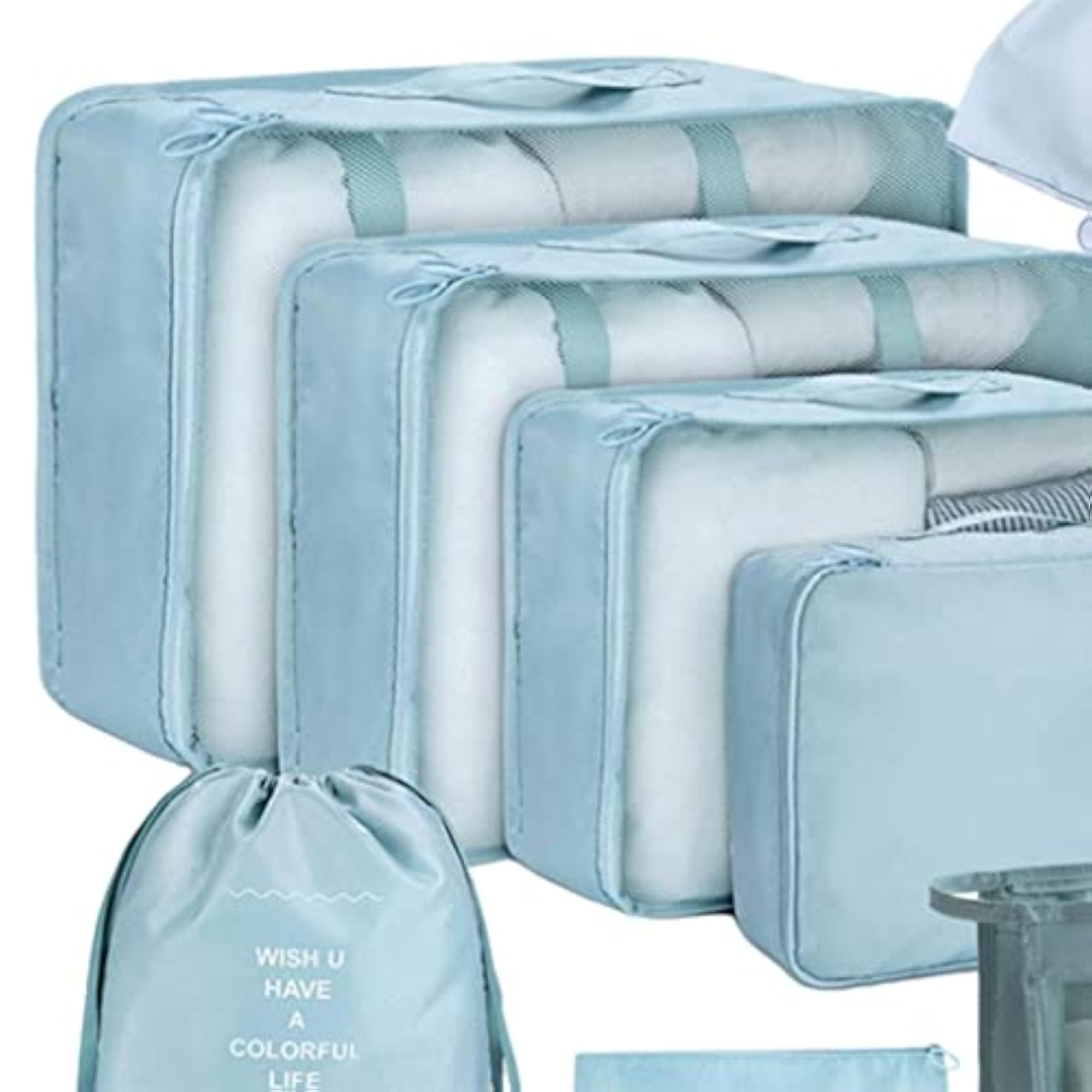 LOSA 8Pcs/Set Packing Cubes for Travel Clothes