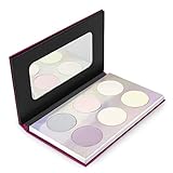 Fabulous Highlight Palette by Marina and Demme, Highlighter Makeup Powder Palette with Mirror, Highlighter Set for Glowing Skin, Set of 6 Shimmery Colors