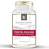 Testo-fusie, Testosteron Supplement met hoge weerstand – Testosteron Booster voor mannen, ondersteunt testosteron niveaus, D asparaginezuur, fenegriek, UK gemaakt
