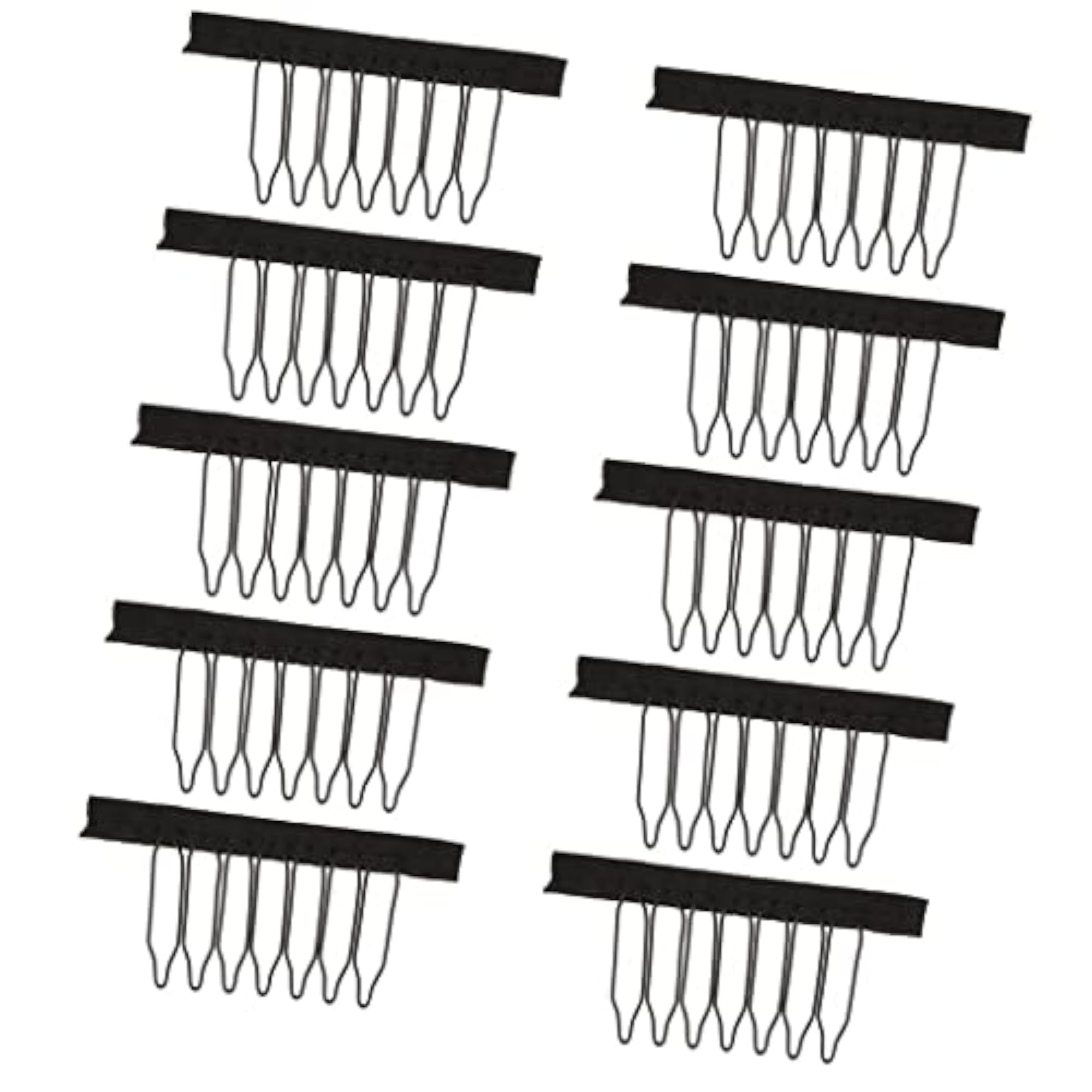 10 Pieces 7 Teeth Hair Lace Wig Insert Combs & Wig Cap Clips Accessories