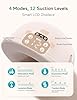Paruu Hands Free Breast Pump P16, Wearable Breast Pump Electirc Portable with 4 Modes & 12 Levels, Max 309mmHg Strong Suction 19/21/24mm Flange Inserts Wearable Breastfeeding Pump, 2 Pack（Nude