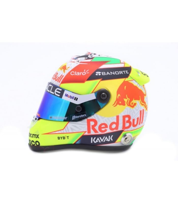 Casco Schuberth 1/2 Sergio Pérez F1 2023 para decorar tu oficina 4