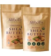 Organic Shea Butter Raw Unrefined- Refined Shea Butter Unscented- Organic Bundle 1 LB each