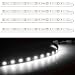 PryEU Daylight White 6000K LED Strip Lights 12V Waterproof for Auto Car Truck Boat Motorcycle Interior Lighting 12'' 30CM 3528 SMD UL Listed Pack of 4
