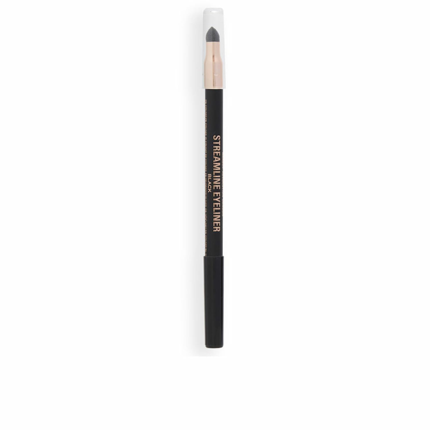 Makeup Revolution London – Streamline Waterline Eyeliner Pencil – Black | Ultra Creamy & Pigmented Texture | Smooth & Buttery Application | Built-in Smudger for Smokey Looks | 1.3g