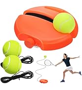Toddmomy Trainer Rebound Ball with String, Tennis Rebounder Kit Portable Tennis Training Tool Tra...