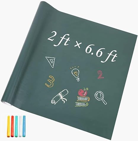Green Chalkboard Contact Paper 2 ft. x 6.6 ft. Wallpaper Peel and Stick Adhesive Paper Sticker