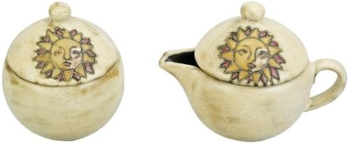 Suns Small Creamer and Sugar Set
