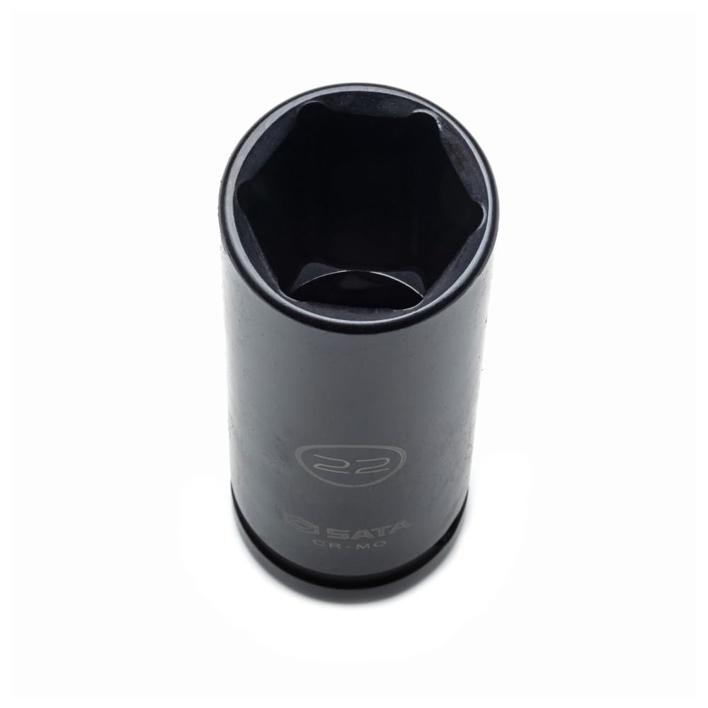 SATA ST34399T - Set di 26 bussole a percussione standard e profonde a parete sottile, misure metriche, con corpo in cromo molibdeno