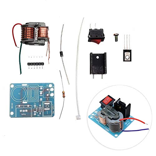 Landa tianrui 15KV de Alta frecuencia CC de Alta tensión de Arco de Encendido Generador Inversor Boost Step Up 18650 DIY Kit T núcleo del Transformador Suite de 3.7V (Size : DIY Kit)