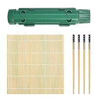Chiluxendo Sushi Kit, Multifunzione Kit Sushi Stampo Giapponese Completo, Kit Sushi Fai da Te Macchina Manuale per Rotoli Plastica, Portatile Produzione Strumento Sushi Maker Professionale