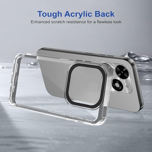 Image of Zapcase Back Case Cover for Tecno Spark Go 2024 | Compatible for Tecno Spark Go 2024 Back Cover | Case Cover with Camera Protection | (TPU + PC | Transparent)