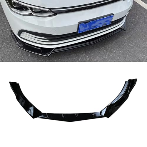 Lèvre de Pare-Chocs Avant pour Golf 8 RLINE GTI 2021-2024 Kit Spoiler ABS Black