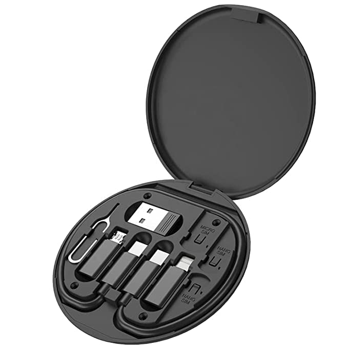 ARAA PAVA Travel Data Transfer Tool, Multi-Type Phone Micro USB Type C Adapter Cable Conversion Head Set Portable Cell Phone Holder with Storage Box Compatible for Android iOS Laptop Device (B0BTBPSVJQ) Amazon Price History, Amazon Price Tracker