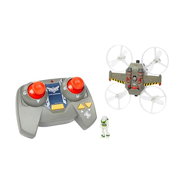 Hot Wheels Rc Space Ranger Jetpack & Buzz Lightyear Figure, Remote-Control Flying Ship From Disney and Pixar Movie Lightyear