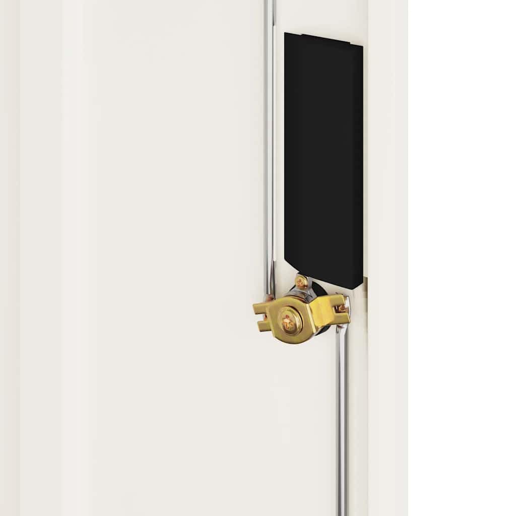 Armadietto portadocumenti bianco in acciaio verniciato a polvere, 79 x 40 x 90 cm, con serratura per raccoglitori, documenti, ufficio, casa, con ripiano e supporto da parete